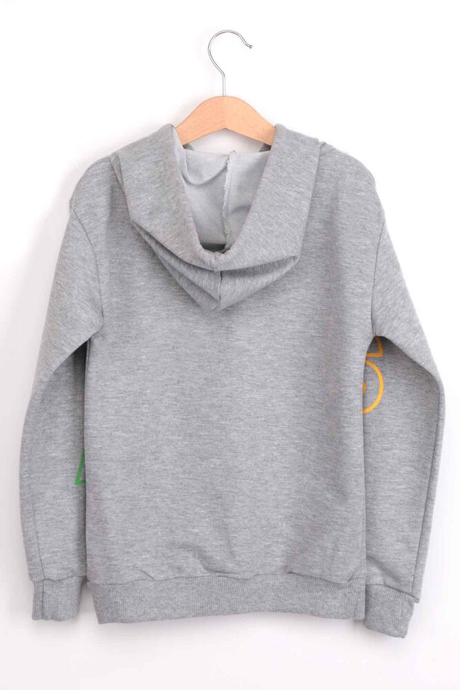 Letter Printed Girl Sweatshirt | Gray