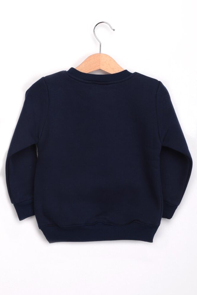 3 Thread Boy Sweatshirt with Pockets | Navy Blue