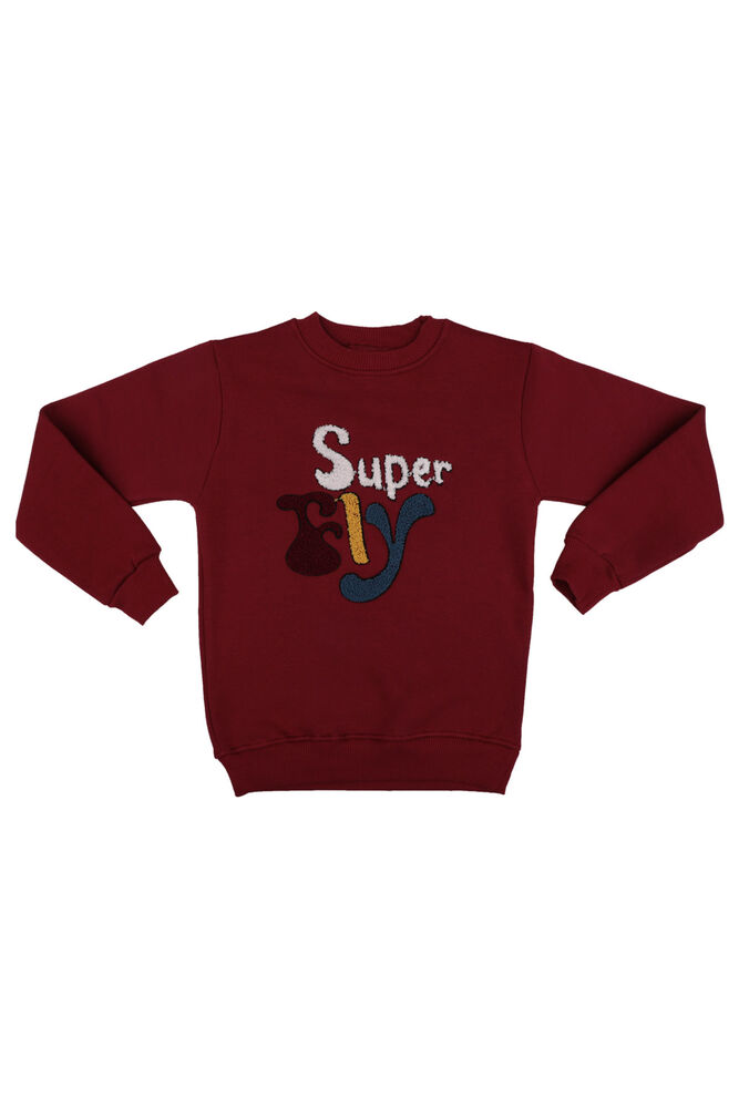 Super Embroidered Rack Sweat Boy | Burgundy