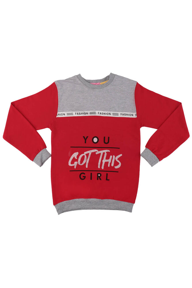 Fashion Printed Girl Sweatshirt 528 | Red