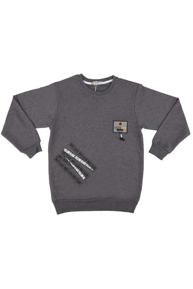 Fashion Coat of Arms Boy Sweatshirt | Smoky