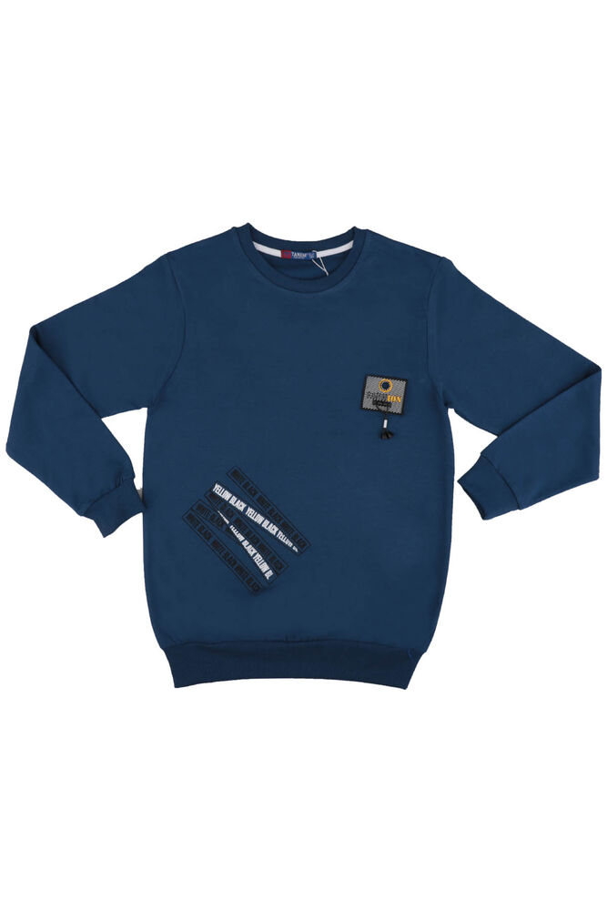 Fashion Coat of Arms Boy Sweatshirt | Navy Blue