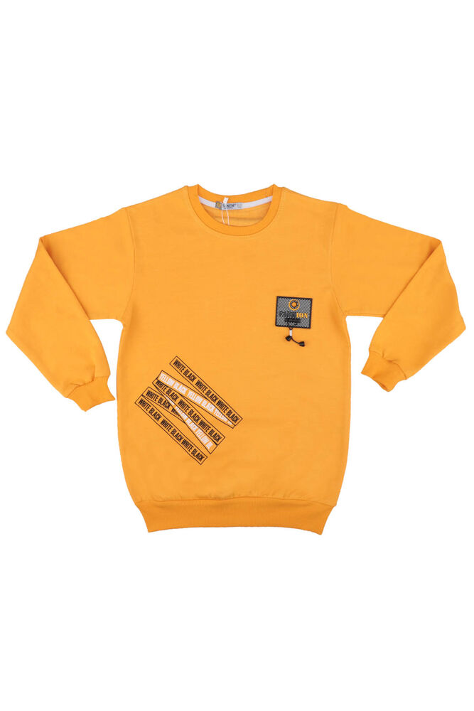 Fashion Coat of Arms Boy Sweatshirt | Yellow