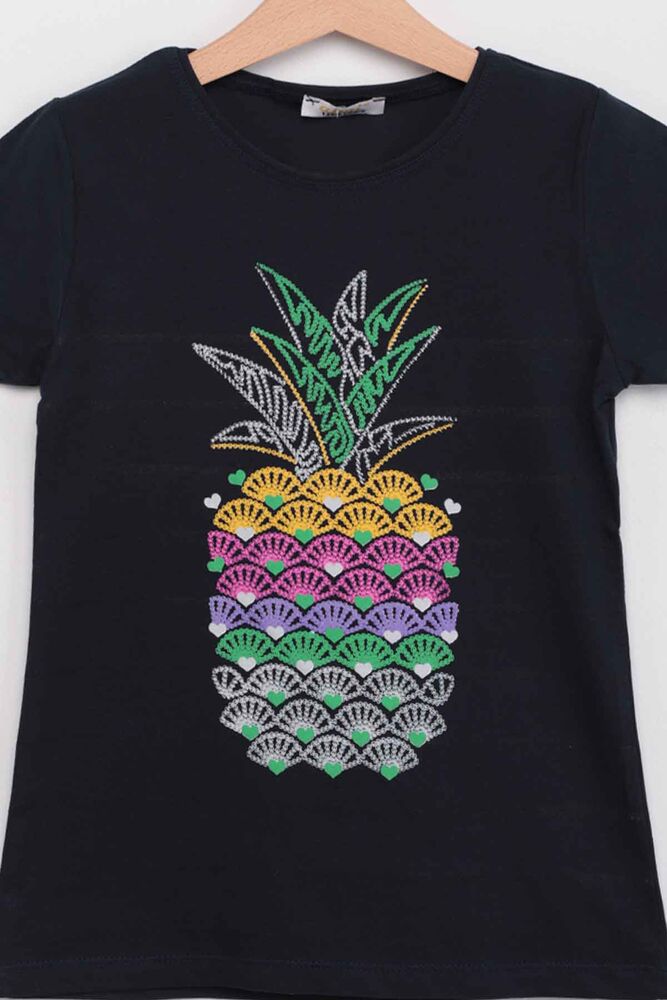 Pineapple Printed Girl T-shirt | Ultramarine