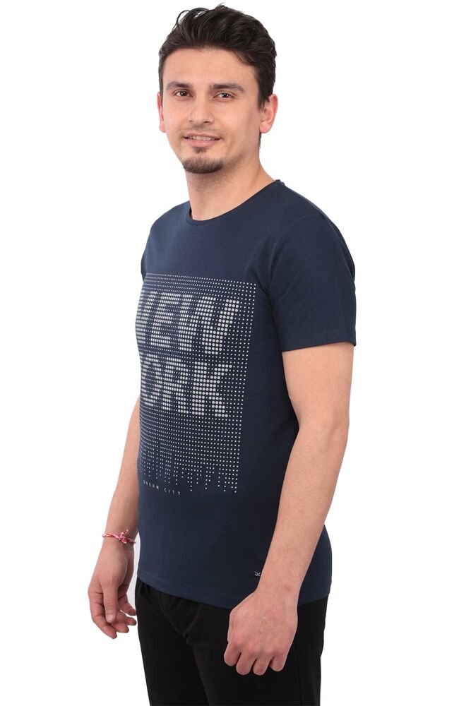 Real Rock NewYork Printed Man T-shirt | Ultramarine