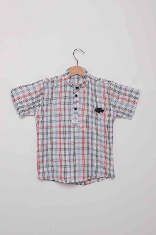 SİMİSSO - Line Pattern Boy Shirt | Red