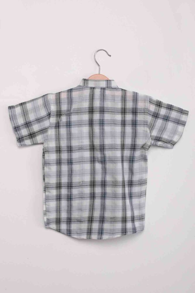 Plaid Boy Shirt | Grey
