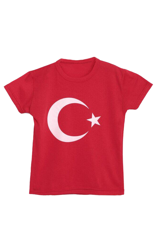 SİMİSSO - Flag Printed T-shirt | Red