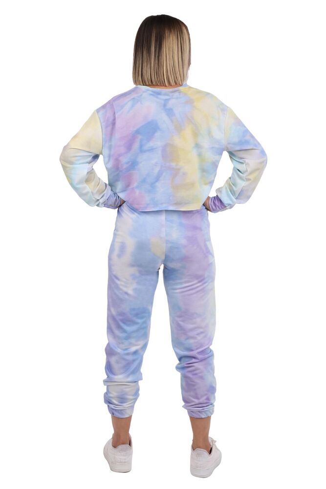 Tie-Dye Crop Track Suit 3843 | Lilac