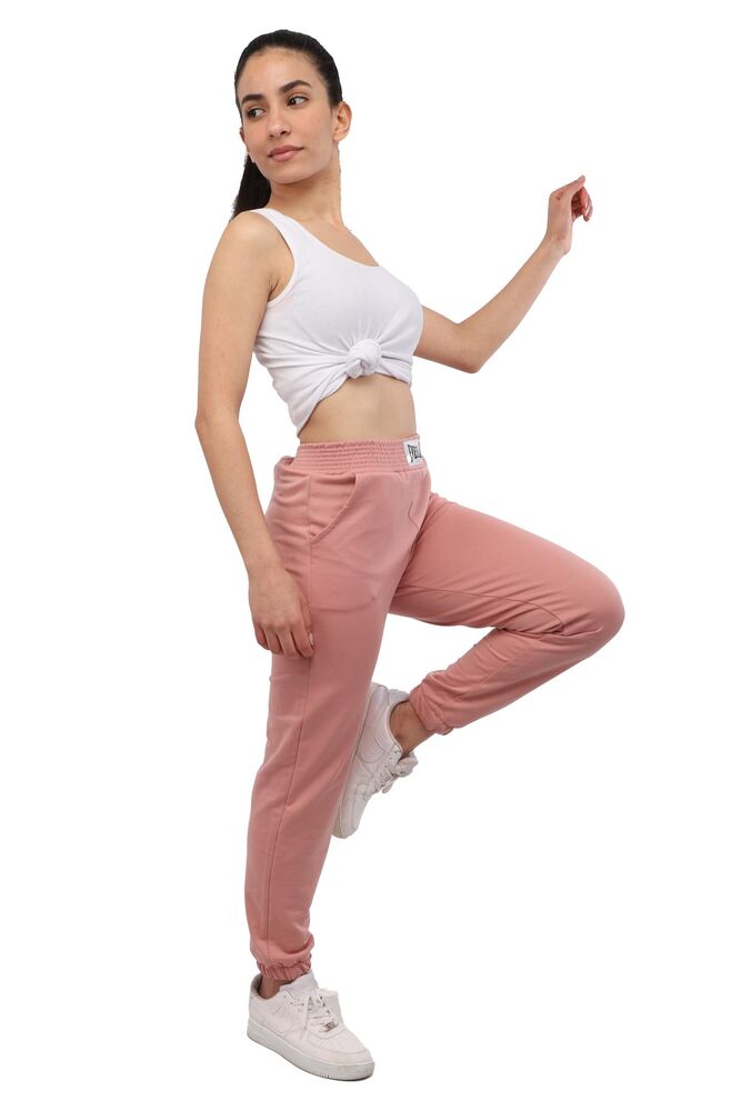 Woman Plain Sweatpants 139 | Dark Pink