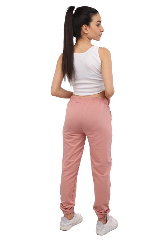 Woman Plain Sweatpants 139 | Dark Pink - Thumbnail