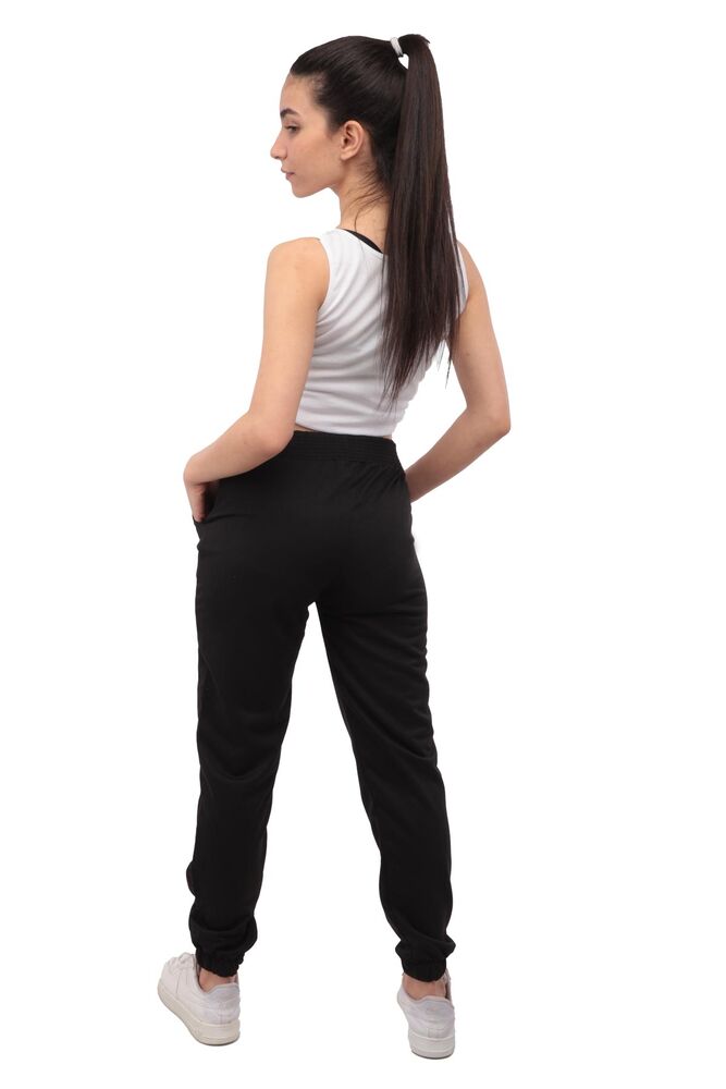 Woman Plain Sweatpants 139 | Black