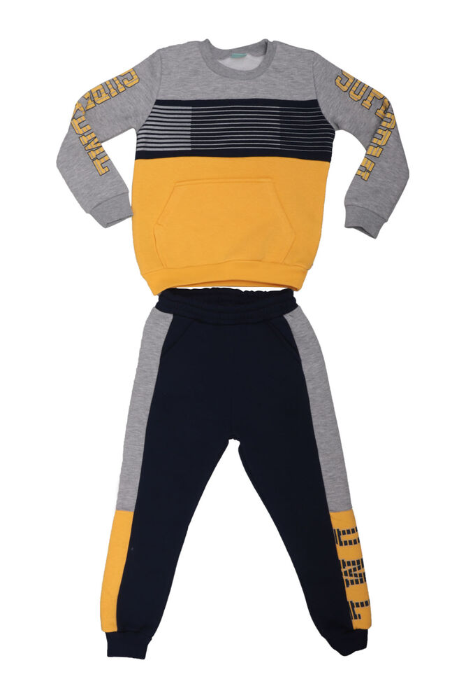 Striped Boy Tracksuit Suit 20601 | Yellow