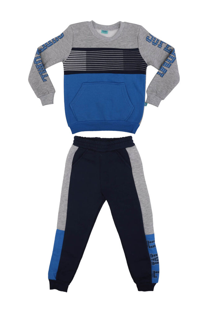 Striped Boy Tracksuit Suit 20601 | Blue