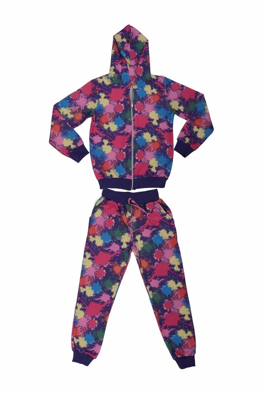 SİMİSSO - Tie-Dye Girl 3 Pack Tracking Suit | Colorful
