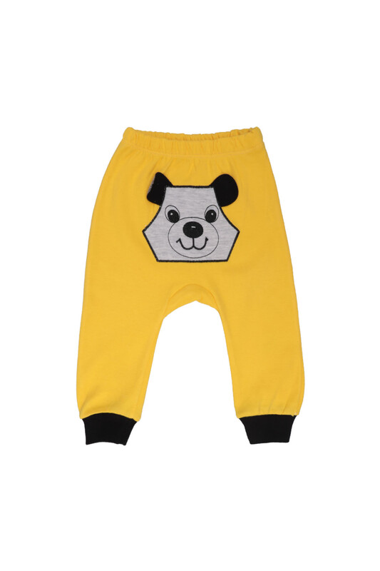 MANCAR - Dog Embroidered Baby Single Bottom 1043 | Yellow