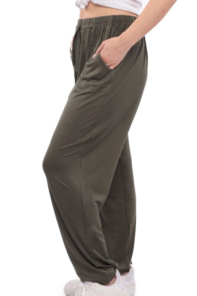 Viscose Plus Size Woman Pants 1018 | Khaki