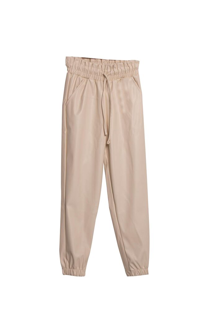 Leather Girl Pants 3638 | Cream