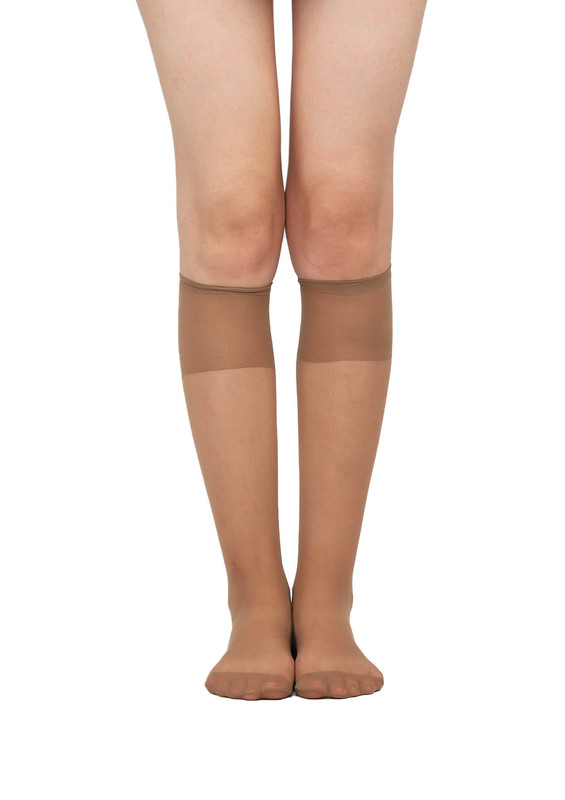 Penti 15 Super Mat Thin Low-Knee Socks | Brown - Thumbnail