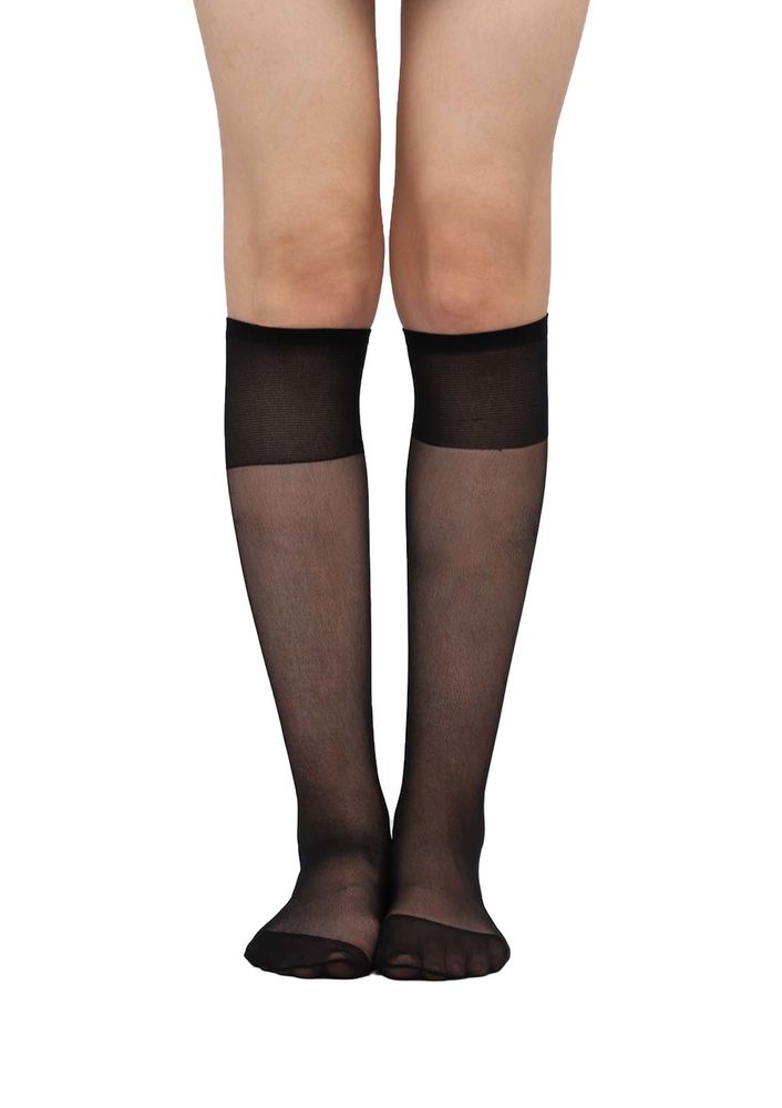Penti 15 Super Mat Low-Knee Socks | Black