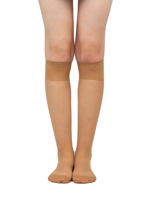 Penti 15 Super Mat Low-Knee Socks | Tan - Thumbnail