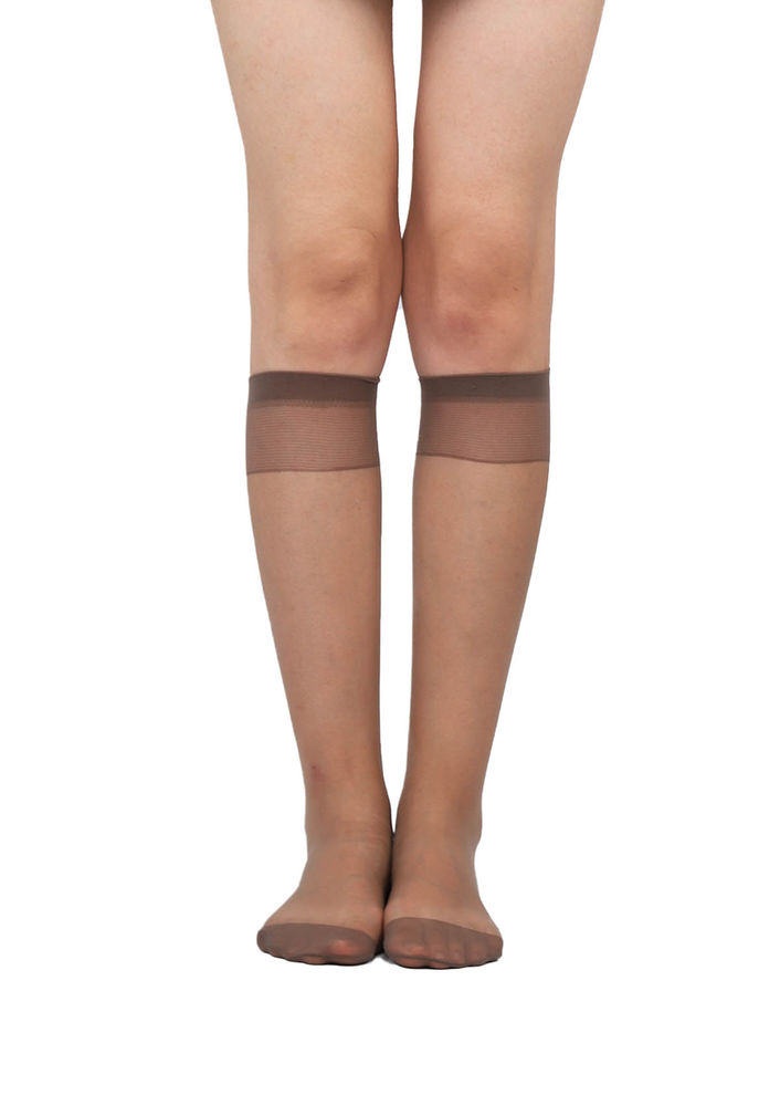 Daymod Thin Plain Low-Knee Socks Fity 15 | Mink