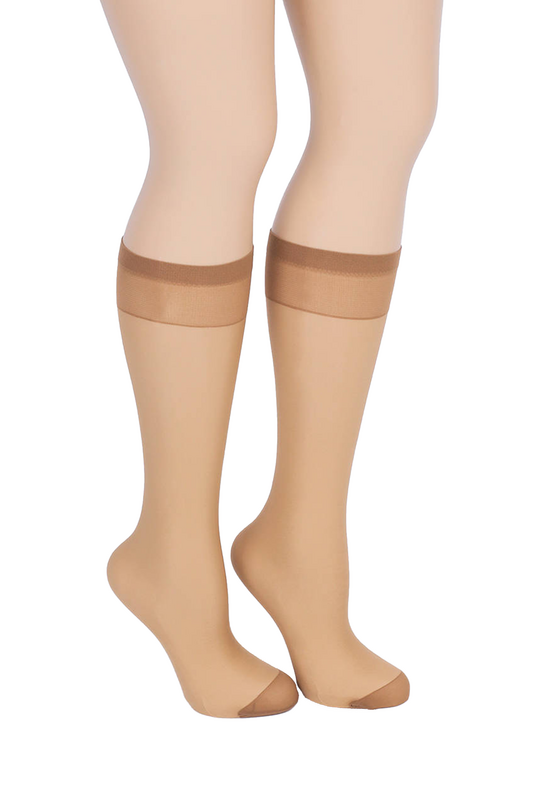 DAYMOD - Daymod Thin Low-Knee Socks Fity 15 | Bronze