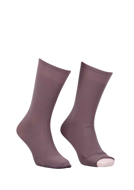 Dore Low-Knee Plain Ablution Socks 603 | Mink - Thumbnail