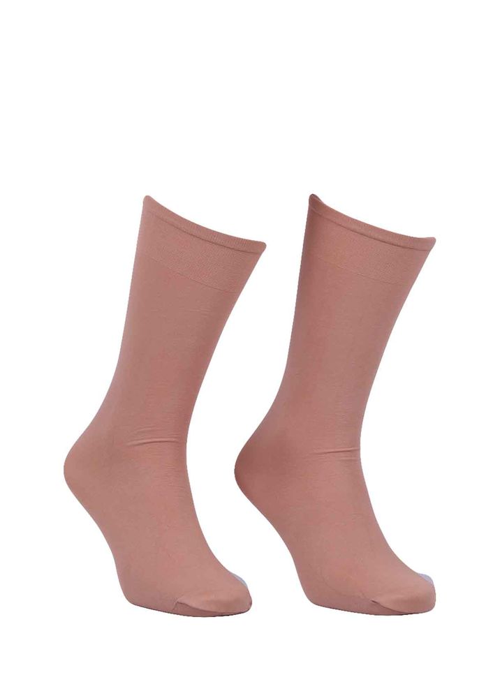 Dore Satin Low-Knee Micro Socks 70 | Tan