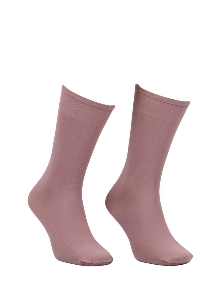 Dore Satin Low-Knee Micro Socks 70 | Bronze