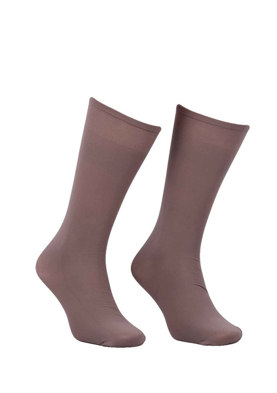 Dore Large Elastic Low-Knee Socks 292 | Mink - Thumbnail