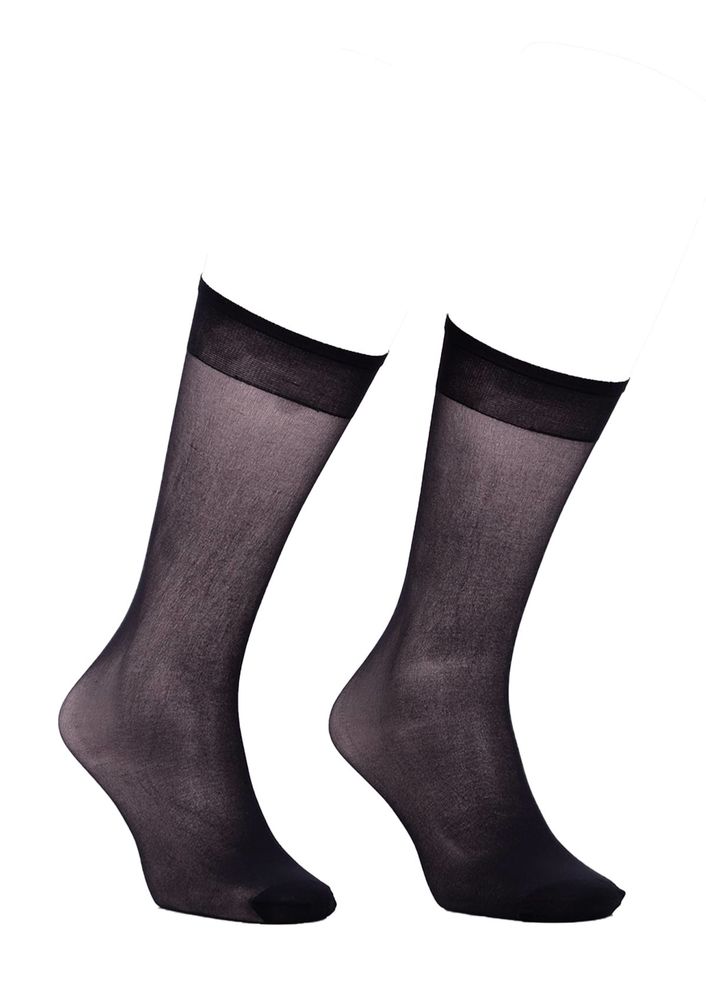 İtaliana Low-Knee Thin Socks 1002 | Black