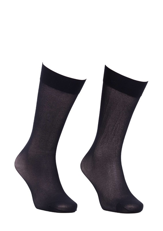ITALIANA - İtaliana Opaque Low-Knee Socks with Comfort Bands 1013 | Black