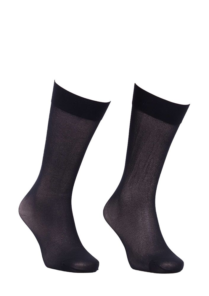 İtaliana Opaque Low-Knee Socks with Comfort Bands 1013 | Black
