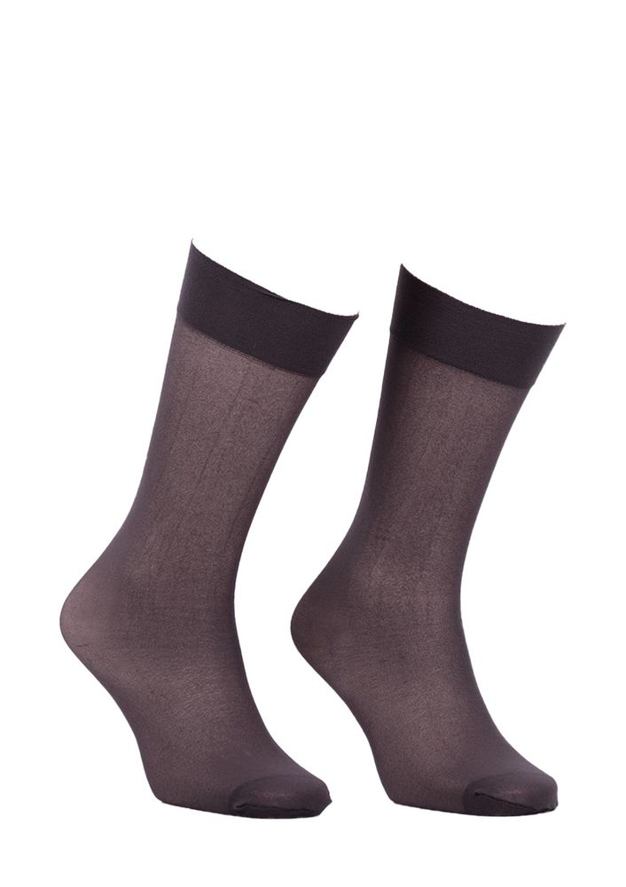 İtaliana Opaque Low-Knee Socks with Comfort Bands 1013 | Smoky