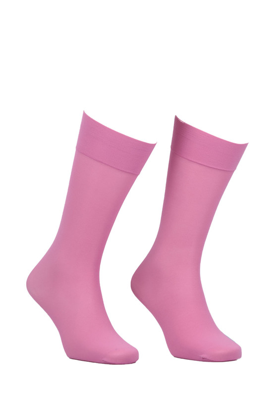 ITALIANA - İtaliana Plain Low-Knee Socks 1014 | Pink