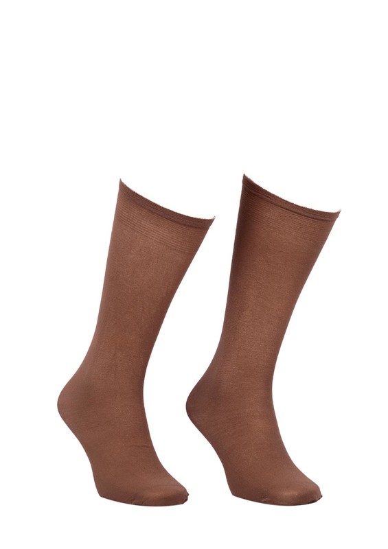 MÜJDE - Müjde Thick Low-Knee Socks 70 003 | Bronze
