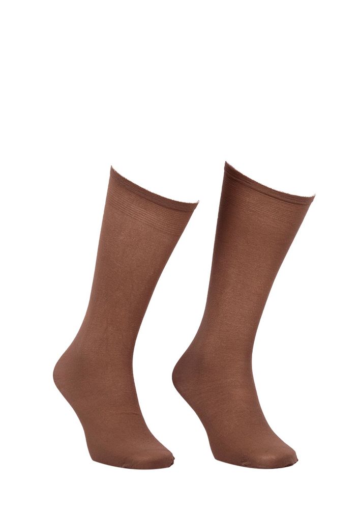 Müjde Thick Low-Knee Socks 70 003 | Bronze