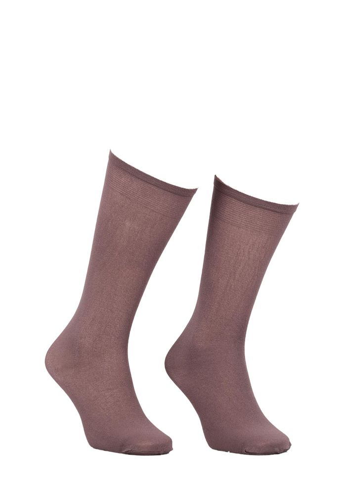 Müjde Thick Low-Knee Socks 70 003 | Mink
