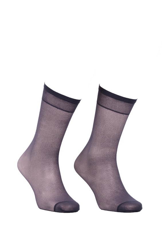 MÜJDE - Müjde Thin Low-Knee Socks 20 004 | Smoky
