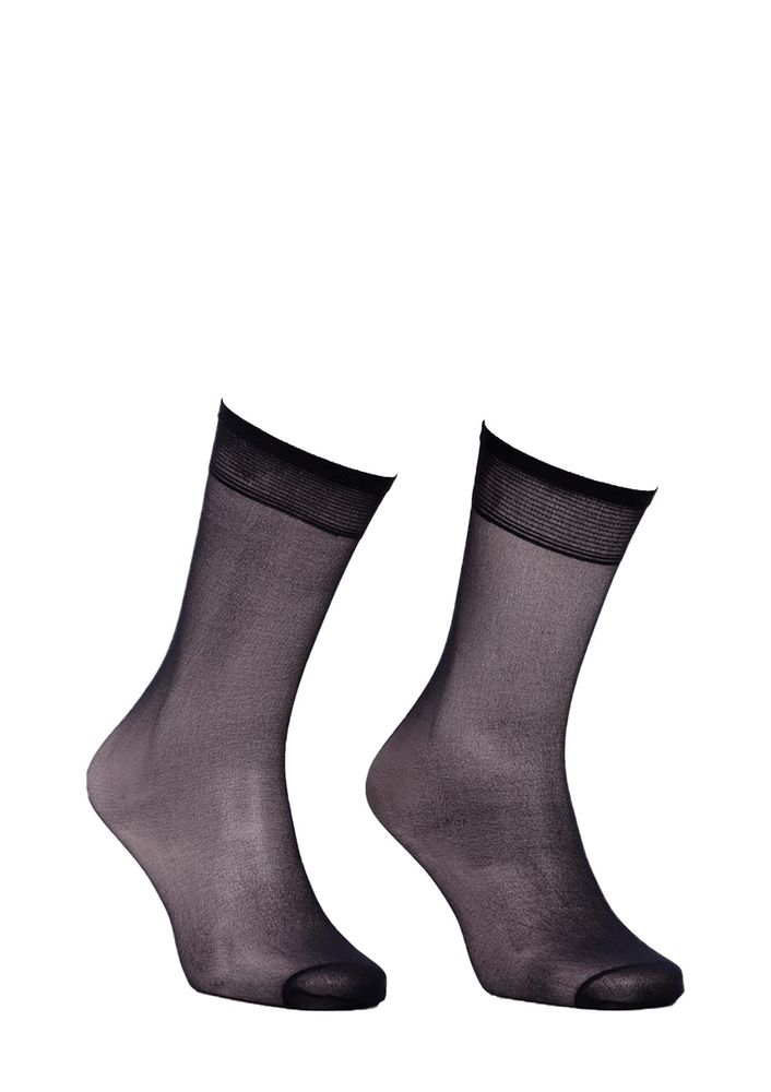 Müjde Thin Low-Knee Socks 20 004 | Black