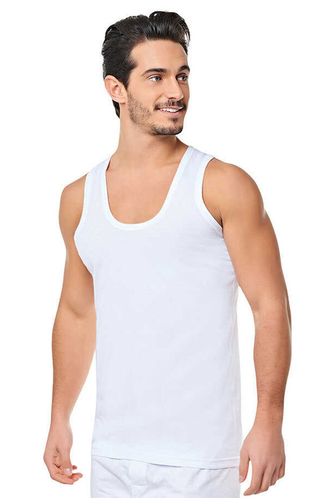 Seher Yıldızı Man Cotton Undershirt 0001 | White