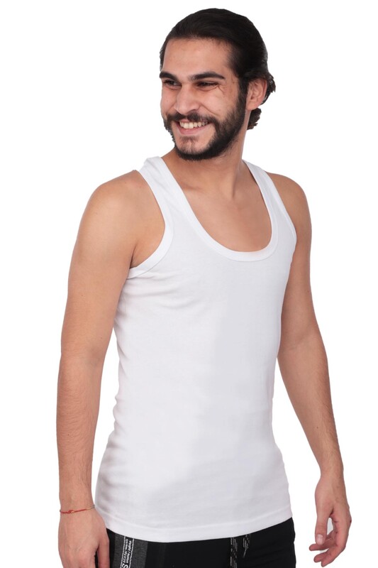 TUTKU - Tutku Man Ribana Undershirt 102 6 Pack | White