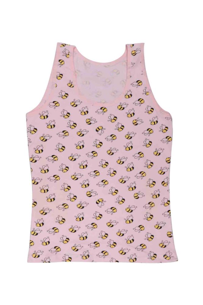 Thick Strap Bee Printed Girl Undershirt 3412 | Pink