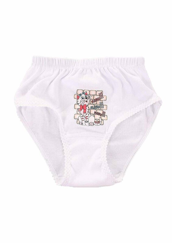 TUTKU - Tutku Girl Printed Panties 822 | White