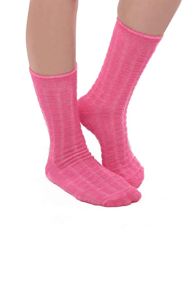 Women Inverted Terry Socks 212 | Pink