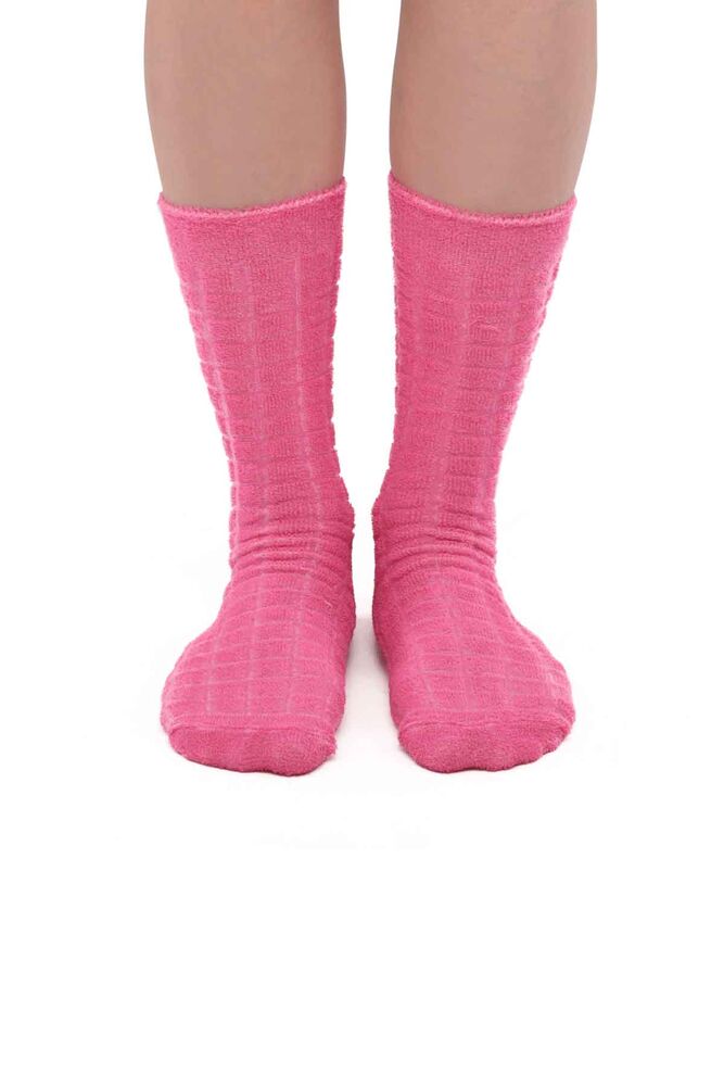 Women Inverted Terry Socks 212 | Pink