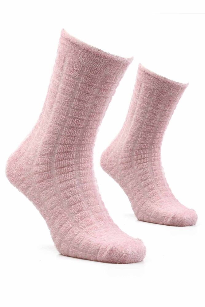 Woman Inverted Towel Socks 212 | Light Powder 440