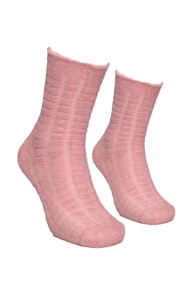 Woman Inverted Towel Socks 212 | Dusty Rose