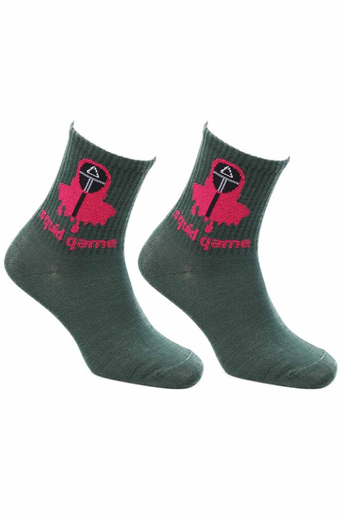 Squid Game Colorful Woman Short Socks | Green